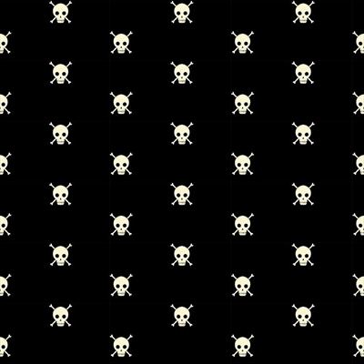 Boo!- Skull & Bones- Black